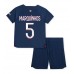 Billige Paris Saint-Germain Marquinhos #5 Børnetøj Hjemmebanetrøje til baby 2023-24 Kortærmet (+ korte bukser)